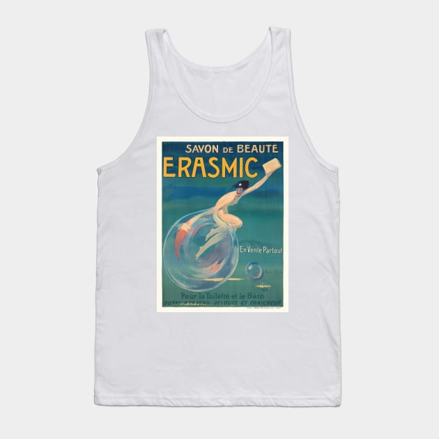 Savon De Beauté Erasmic France Vintage Poster 1912 Tank Top by vintagetreasure